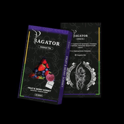 Безникотиновая смесь Bagator Fruit & Berry Sorbet (Фруктово-Ягодный Сорбет) 50 гр