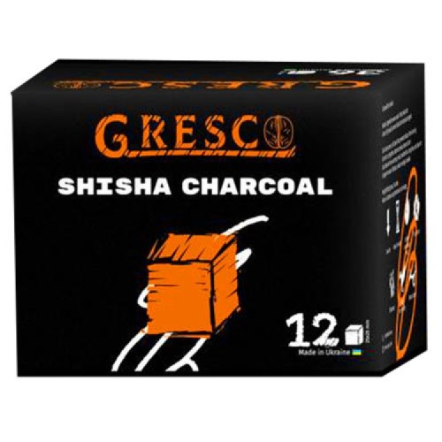 Уголь ореховый Gresco (Греско 12 шт) 25х25 0.167 кг