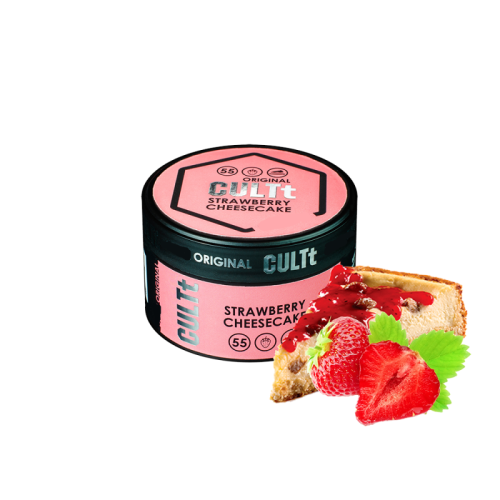 Тютюн CULTt Medium M55 Strawberry Cheesecake (Полуничний Чизкейк) 100 гр