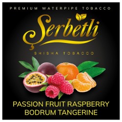 Тютюн Serbetli Passion Fruit Raspberry Bodrum Tangerine (Маракуйя Малина Мандарин) 100 гр