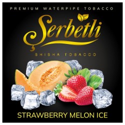 Тютюн Serbetli Ice Strawberry Melon (Полуниця Диня Лід) 100 грам