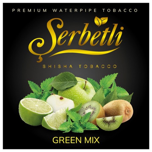 Тютюн Serbetli Green Mix (Зелений Мікс) 100 грам