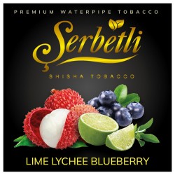 Тютюн Serbetli Lime Lychee Blueberry (Лайм Лiчi Чорниця) 100 грам