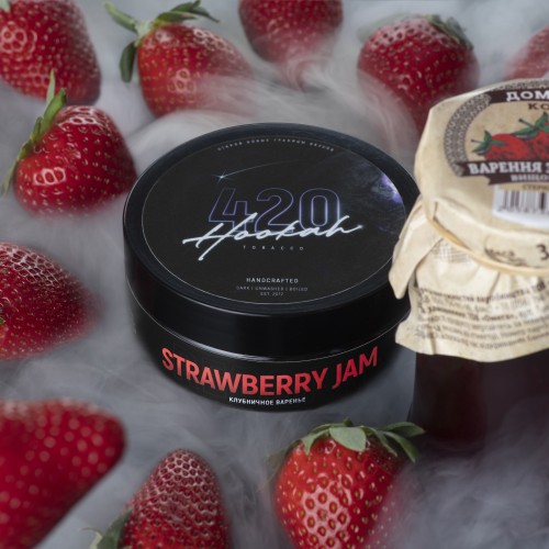 Табак 420 Strawberry Jam (Клубника Джэм) 250 гр