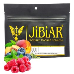 Табак Jibiar Raspberry Peach Blueberry (Малина Персик Черника) 100 гр