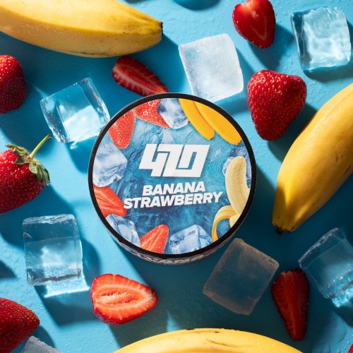 Табак 420 Banana Strawberry (Клубника, Банан, Лед) 100 гр