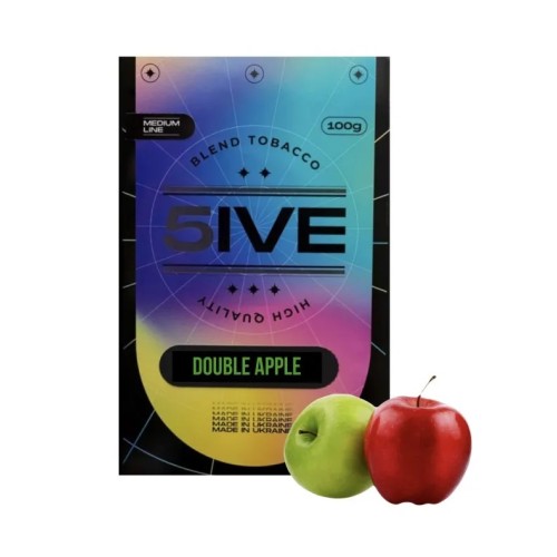 Табак 5IVE Medium Line Double Apple (Двойное Яблоко) 100 гр