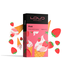 Табак Loud Pinkl (Клубничный Пломбир) 100 гр