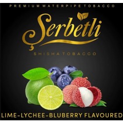 Табак Serbetli Lime Lychee Blueberry (Лайм личи черника) 50 грамм