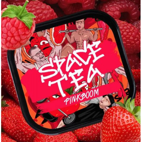 Безникотиновая смесь Space Tea Pink Boom (Грейпфрут Клубника Малина) 100 гр
