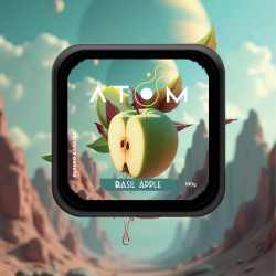 Табак Atom Basil Apple 100 гр