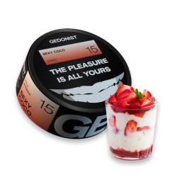 Табак Gedonist Sexy Coco (Кокосовый крем с Клубникой) 100 гр