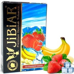 Табак Jibiar Ice Strawberry Banana (Клубника Банан Лед) 50 гр
