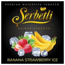 Табак Serbetli Banana Strawberry Ice (Айс Банан Клубника) 100 грамм