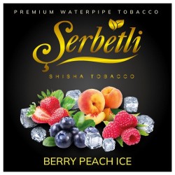 Табак Serbetli Berry Peach Ice (Айс Ягоды Персик) 100 грамм