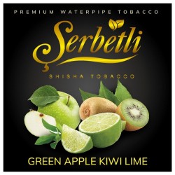 Табак Serbetli Green Apple Kiwi Lime (Яблоко Киви Лайм) 100 гр