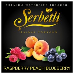 Табак Serbetli Raspberry Peach Blueberry (Малина Персик Черника) 100 гр