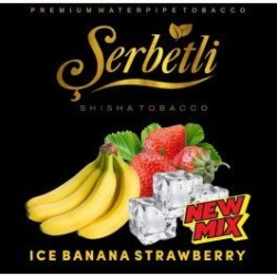 Табак Serbetli Ice Banana Strawberry (Ледяной Банан Клубника) 50 грамм