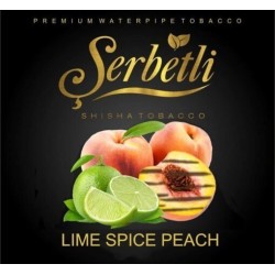 Табак Serbetli Lime Spiced Peach (Лайм и Персик со специями) 50 грамм