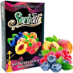 Табак Serbetli Raspberry Peach Blueberry (Малина Персик Черника) 50 грамм