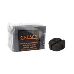 Уголь ореховый Gresco (Греско) под калауд 25х25 0,5 кг 36 шт (без коробки)