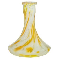 Колба для Кальяну Craft Біло-жовта кришка