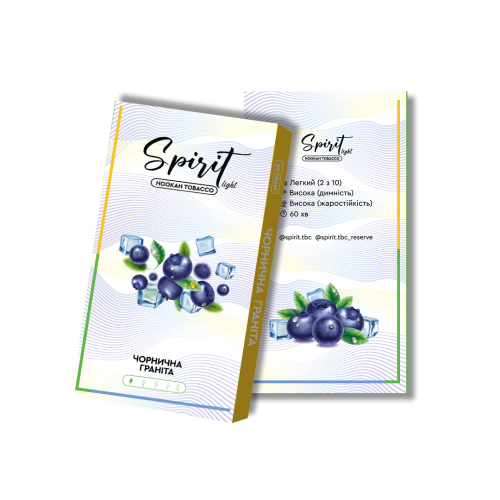 Табак Spirit Light Черничная Гранита 50 гр
