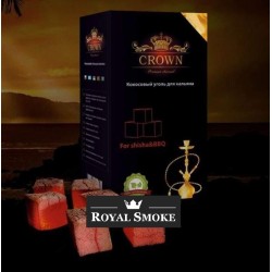 Уголь кокосовый Crown 22*22 Красный 96 кубика 1 кг