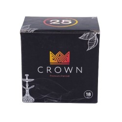 Уголь кокосовый Crown 25 (Краун 18 шт) 25х25 0,25 кг