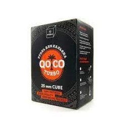 Уголь кокосовый Qoco Turbo Cube (72 шт) 25х25 1 кг